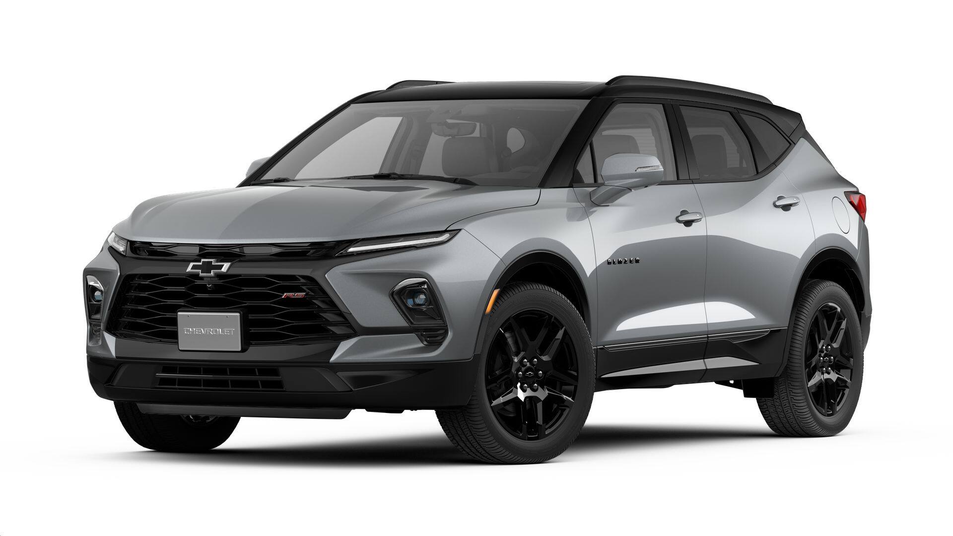 2026 Chevrolet Blazer RS in Sterling Gray Metallic — front three-quarter view