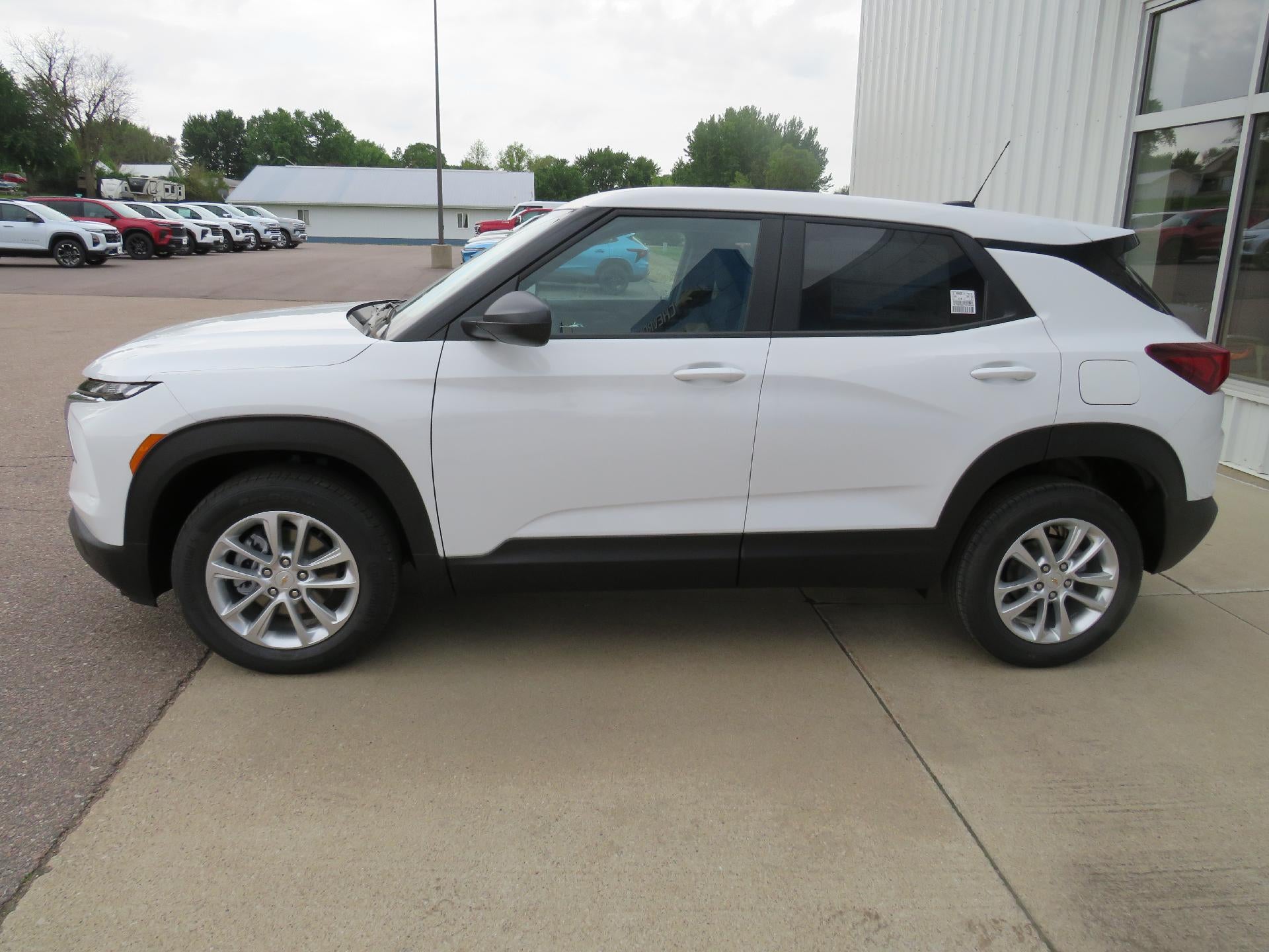 2026 Chevrolet Trailblazer LS in Summit White — front three-quarter view